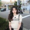 럭키스타 클래식 반팔 니트 티셔츠