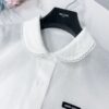레이스 트림 셔츠 투피스
