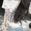 나비 & 하트 헤비듀티 반팔 티셔츠