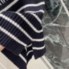 스트라이프 타이 니트 반팔
