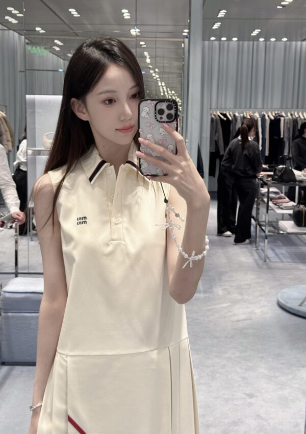 프렙 스타일 폴로 드레스